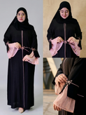 عبای آیناز مغزی سراسری با گلدوزی