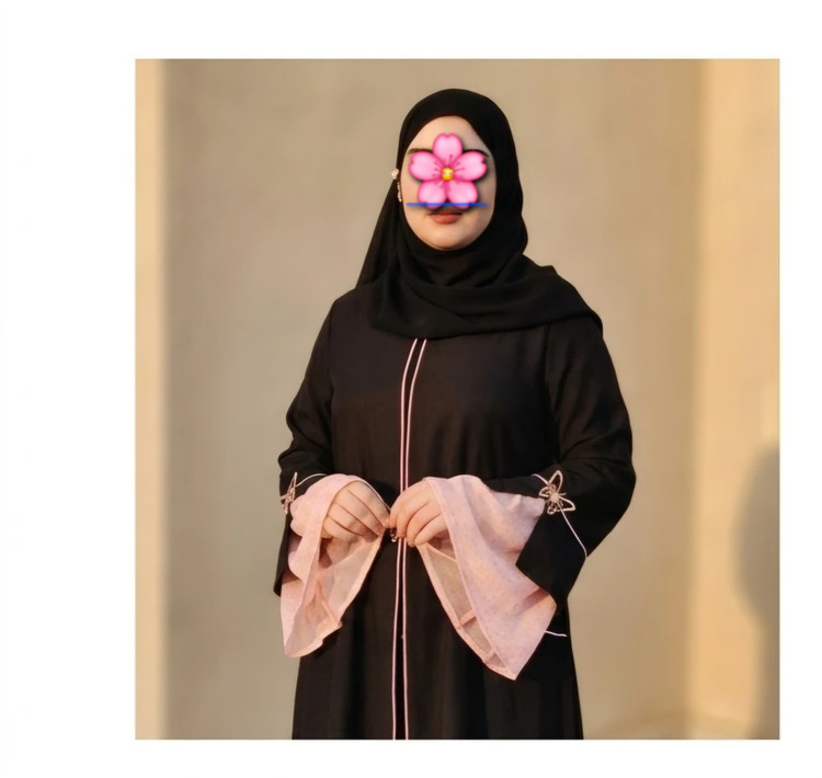 عبای آیناز مغزی سراسری با گلدوزی