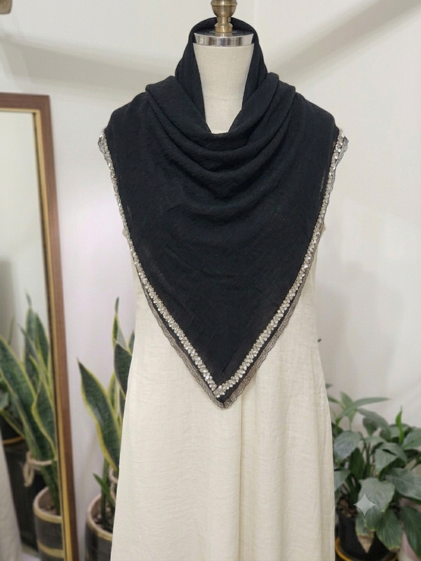 روسری کریشه درختی جلسی سنگدوزی VIP