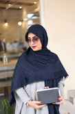 روسری ابریشم ژاکارد دو فاز قواره 120