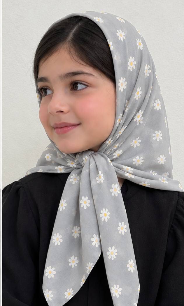 روسری نخی دخترانه مدل بابونه