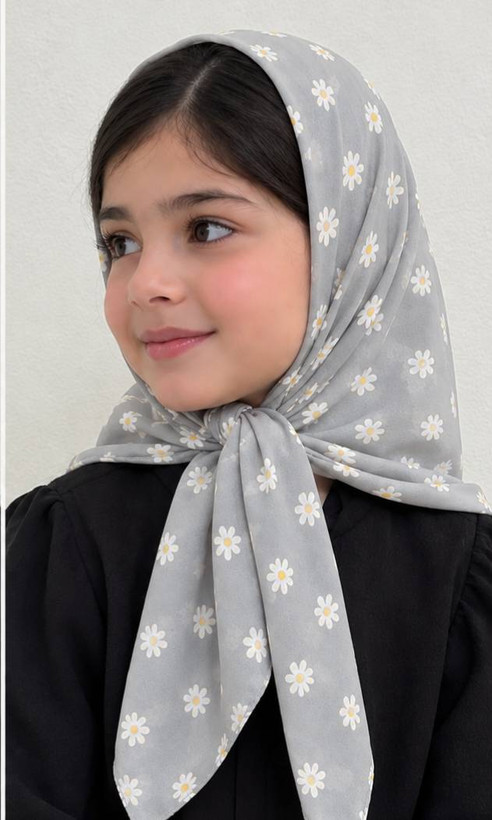 روسری نخی دخترانه مدل بابونه